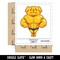 Buff Muscle Dog Funny Golden Retriever Waterproof Vinyl Phone Tablet Laptop Water Bottle Sticker Set - 5 Pack